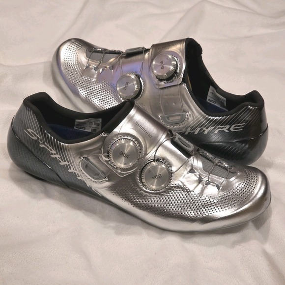 Shimano Other - Shimano Dynalast S-Phyre SH-RC903S Silver 41.5w Men's 8 Road Cycling Shoes
